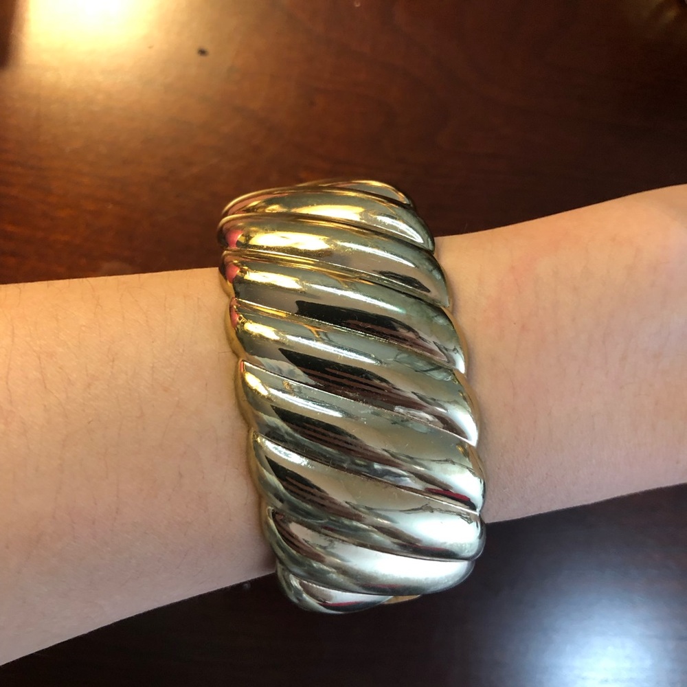 Forever 21 gold cuff bangle bracelet